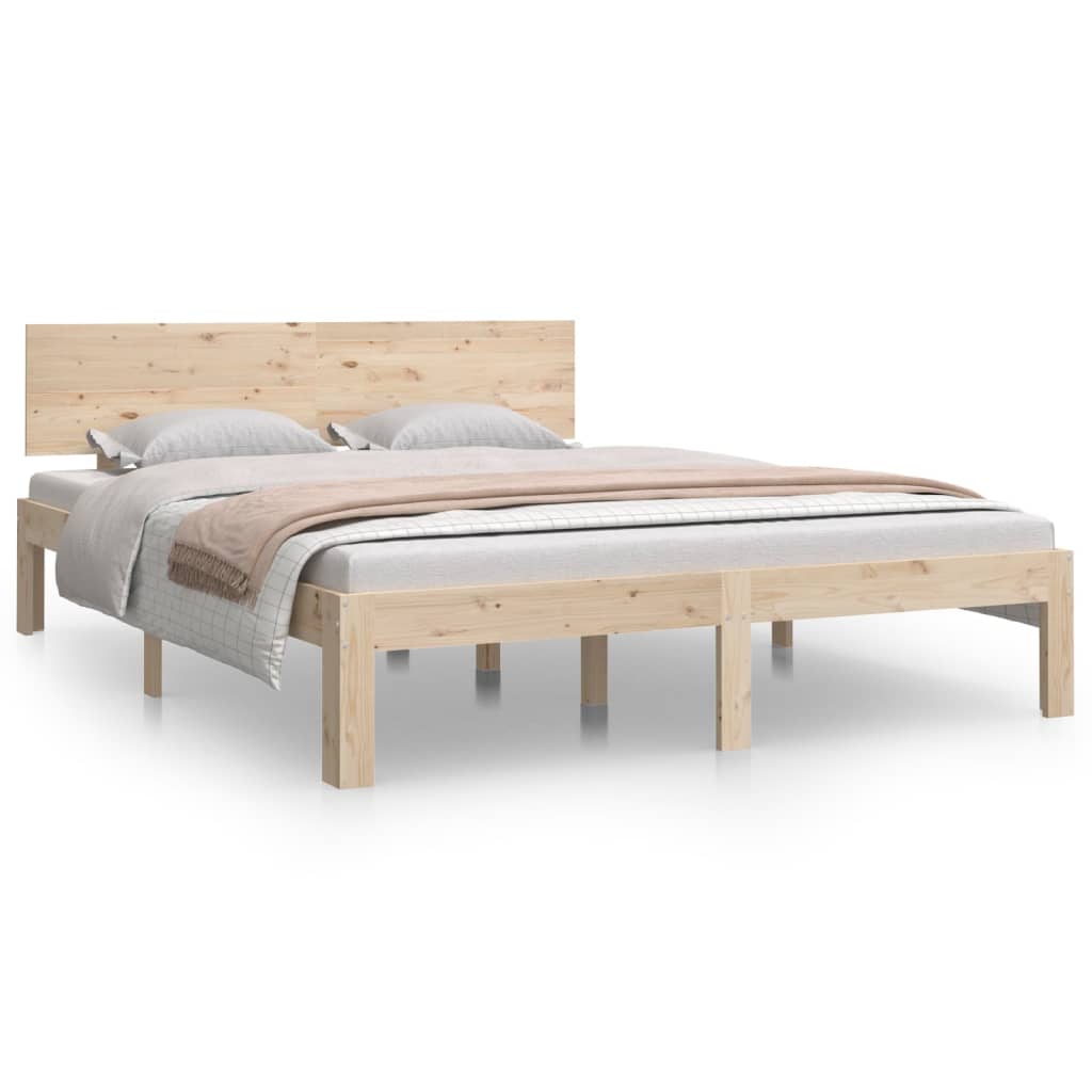 Bedframe Massief Grenenhout 140X190 Cm