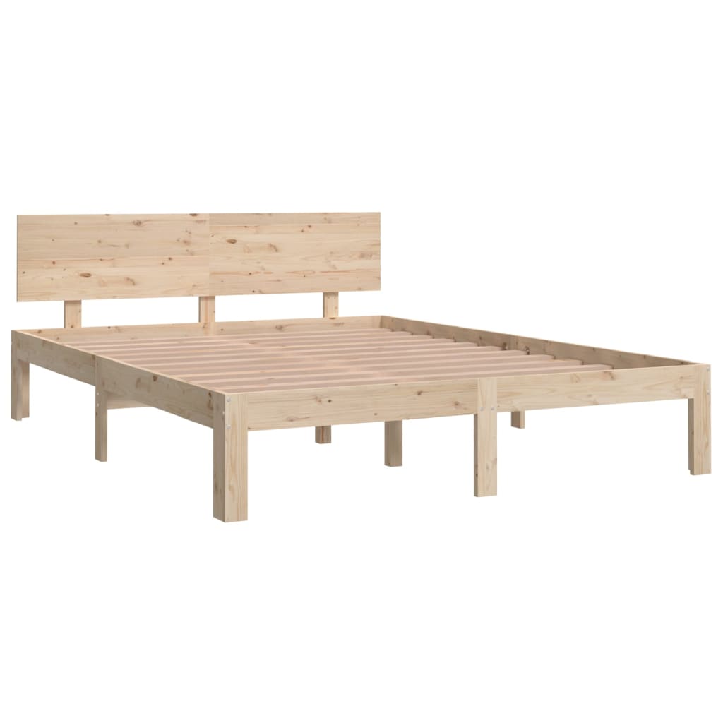 Bedframe Massief Grenenhout 140X190 Cm