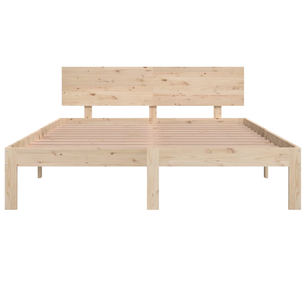 Bedframe Massief Grenenhout 140X190 Cm