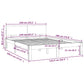Bedframe Massief Grenenhout 140X190 Cm