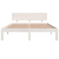 Bedframe Massief Grenenhout Wit 140X190 Cm