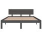 Bedframe Massief Grenenhout Grijs 140X190 Cm