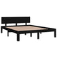 Bedframe Massief Grenenhout Zwart 140X190 Cm