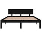 Bedframe Massief Grenenhout Zwart 140X190 Cm