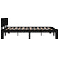 Bedframe Massief Grenenhout Zwart 140X190 Cm