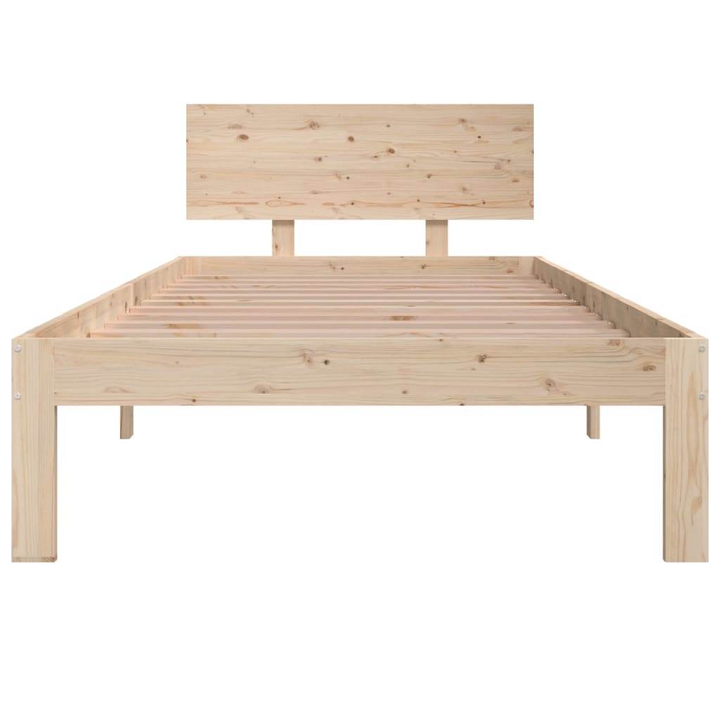 Bedframe Massief Grenenhout 90X200 Cm