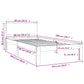 Bedframe Massief Grenenhout 90X200 Cm