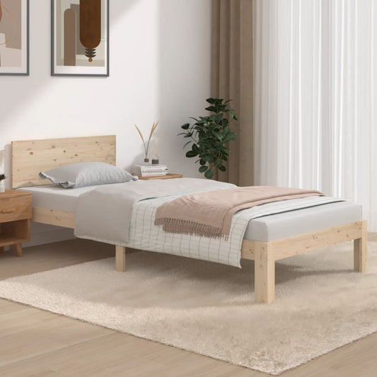 Bedframe Massief Grenenhout 90X200 Cm
