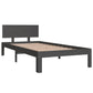 Bedframe Massief Grenenhout Grijs 90X200 Cm