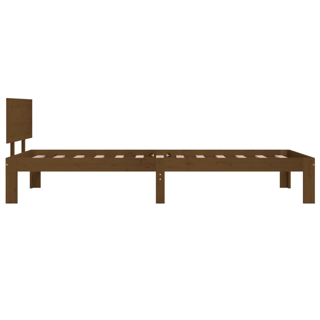 Bedframe Massief Grenenhout Honingbruin 90X200 Cm
