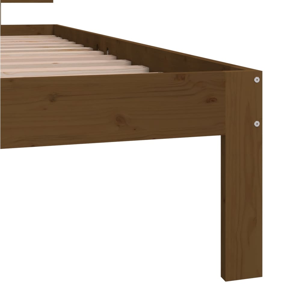Bedframe Massief Grenenhout Honingbruin 90X200 Cm