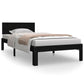 Bedframe Massief Grenenhout Zwart 90X200 Cm