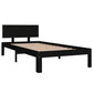 Bedframe Massief Grenenhout Zwart 90X200 Cm