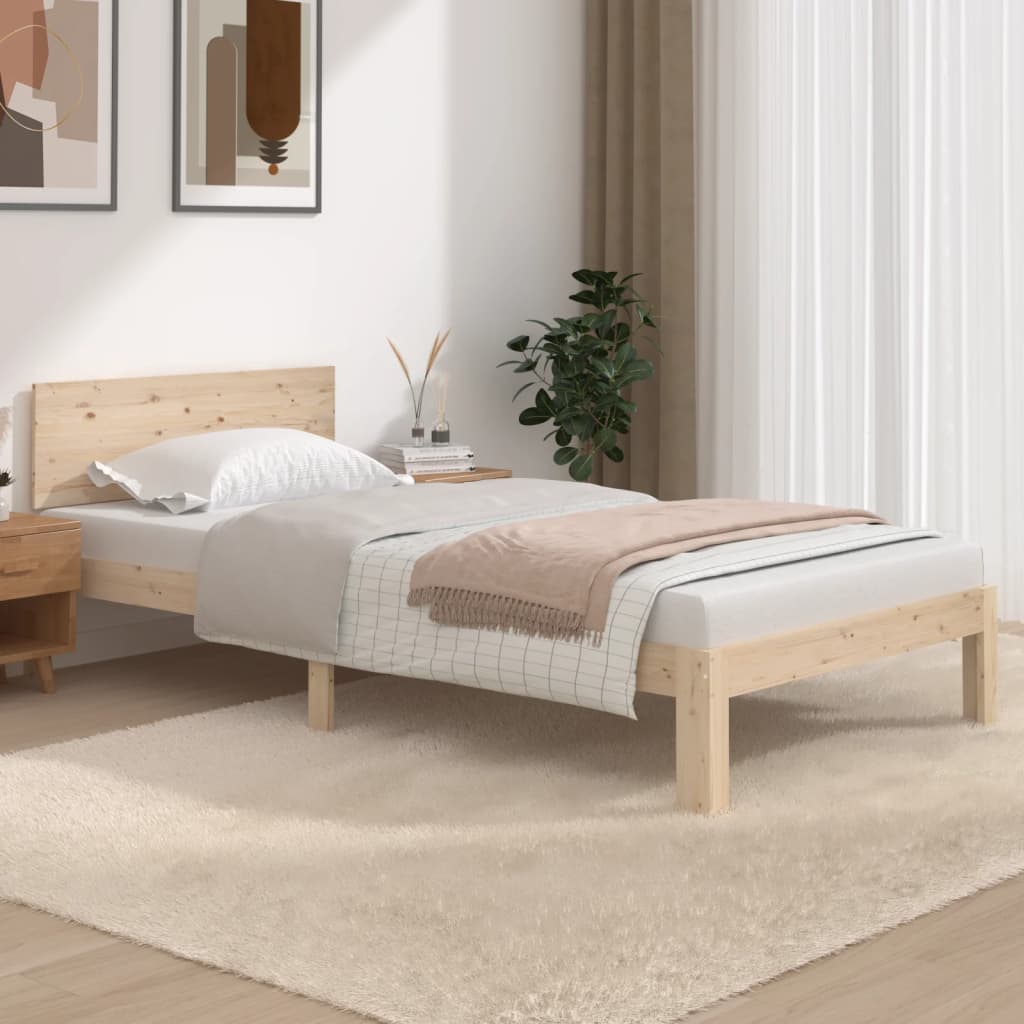Bedframe Massief Grenenhout 100X200 Cm
