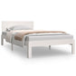 Bedframe Massief Grenenhout Wit 100X200 Cm