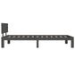 Bedframe Massief Grenenhout Grijs 100X200 Cm