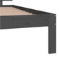 Bedframe Massief Grenenhout Grijs 100X200 Cm