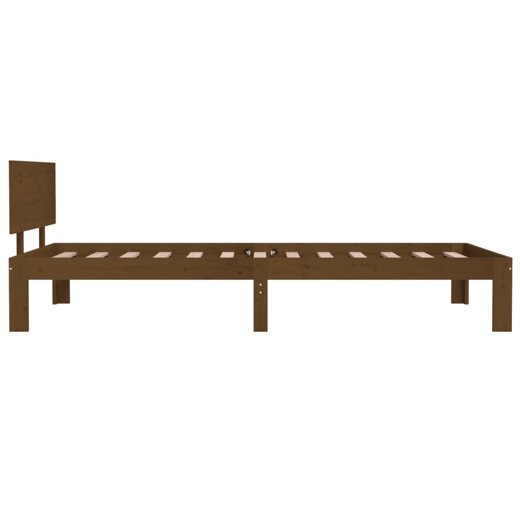 Bedframe Massief Grenenhout Honingbruin 100X200 Cm