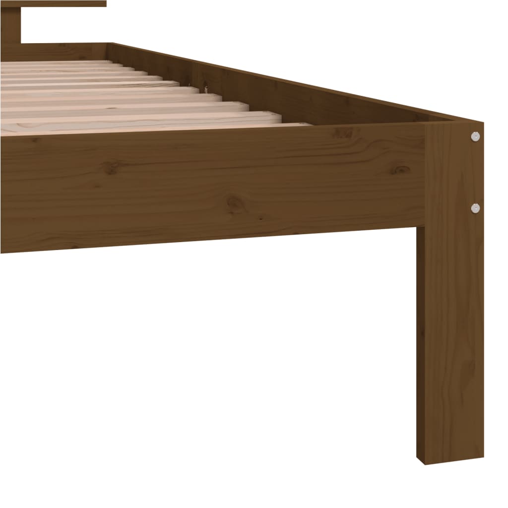 Bedframe Massief Grenenhout Honingbruin 100X200 Cm