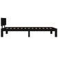 Bedframe Massief Grenenhout Zwart 100X200 Cm