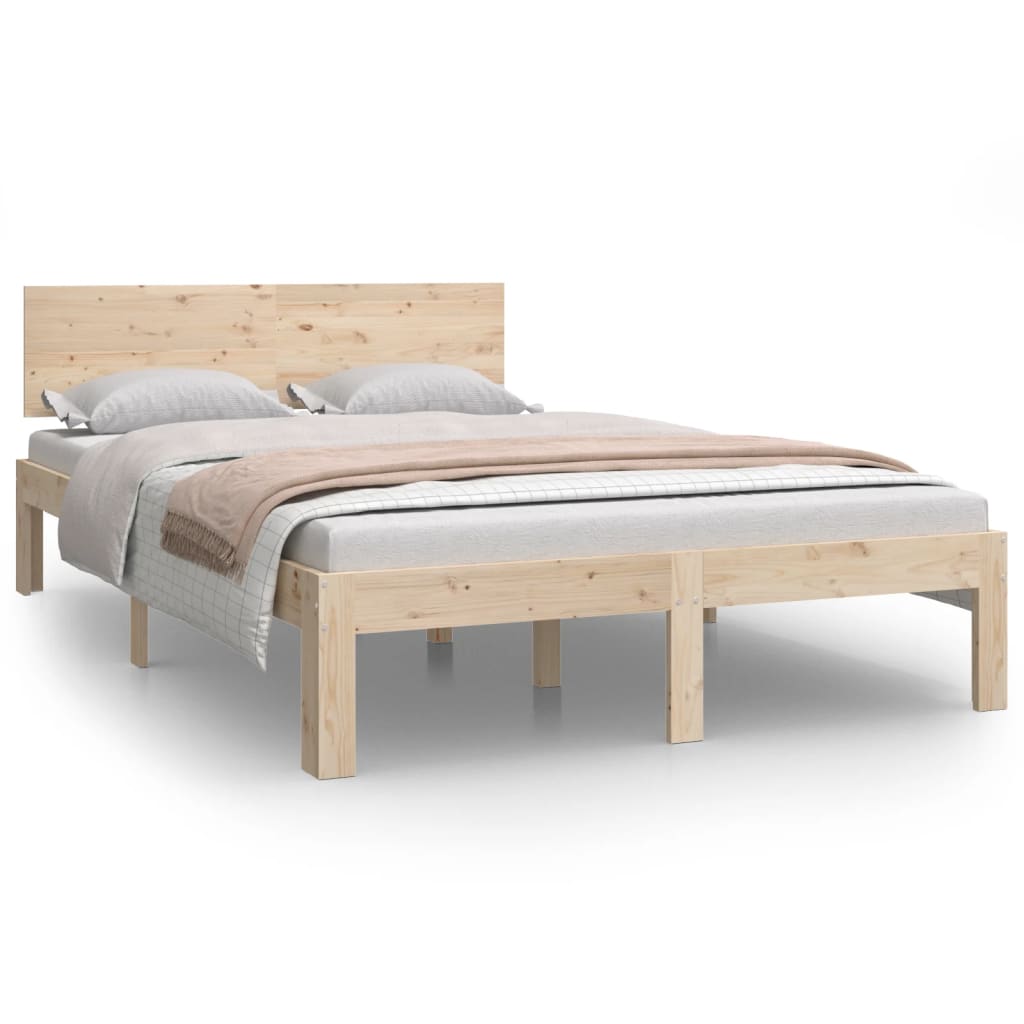Bedframe Massief Grenenhout 120X200 Cm