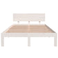 Bedframe Massief Grenenhout Wit 120X200 Cm