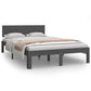 Bedframe Massief Grenenhout Grijs 120X200 Cm