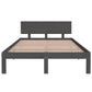 Bedframe Massief Grenenhout Grijs 120X200 Cm