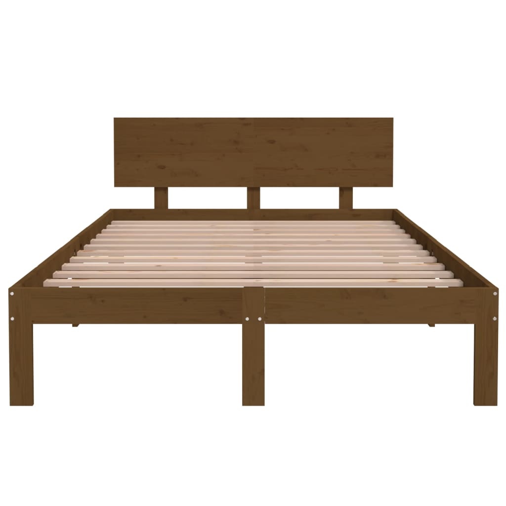 Bedframe Massief Grenenhout Honingbruin 120X200 Cm