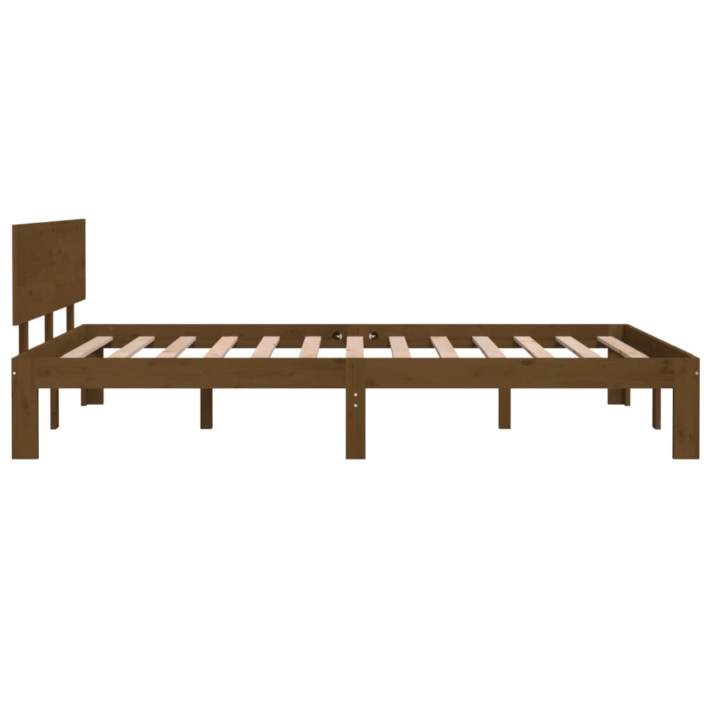 Bedframe Massief Grenenhout Honingbruin 120X200 Cm