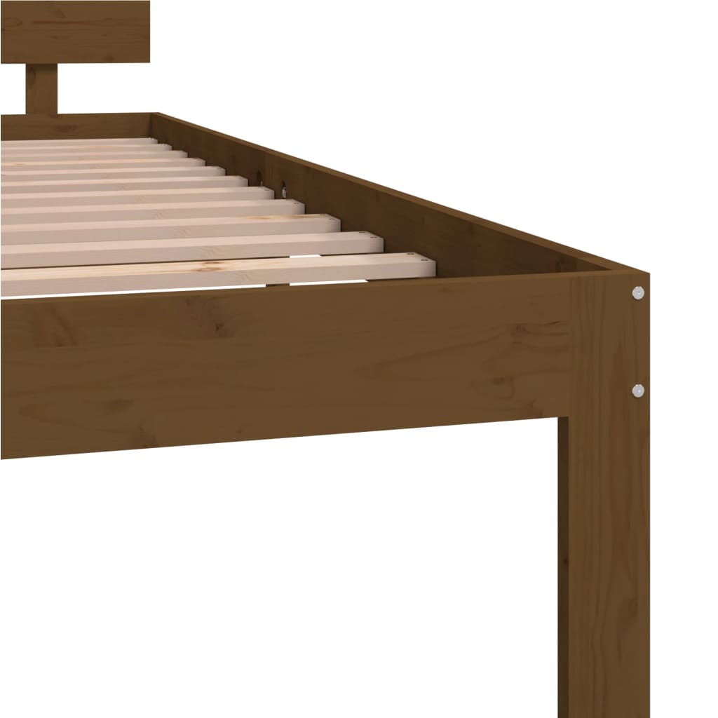 Bedframe Massief Grenenhout Honingbruin 120X200 Cm