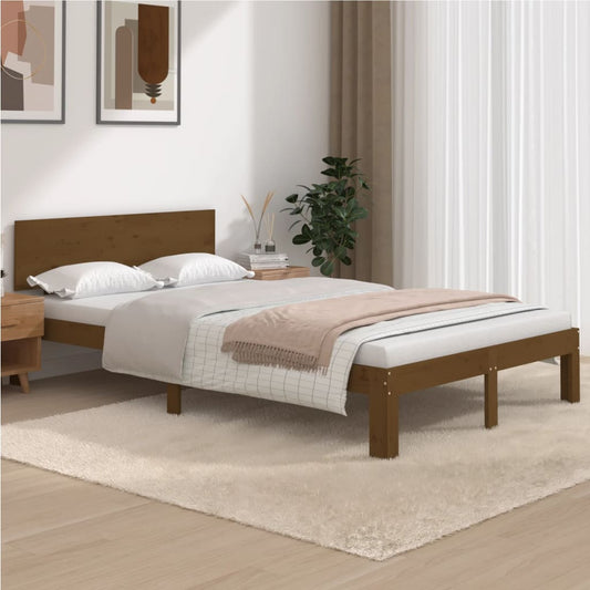 Bedframe Massief Grenenhout Honingbruin 120X200 Cm