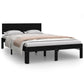 Bedframe Massief Grenenhout Zwart 120X200 Cm