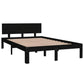 Bedframe Massief Grenenhout Zwart 120X200 Cm