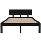 Bedframe Massief Grenenhout Zwart 120X200 Cm