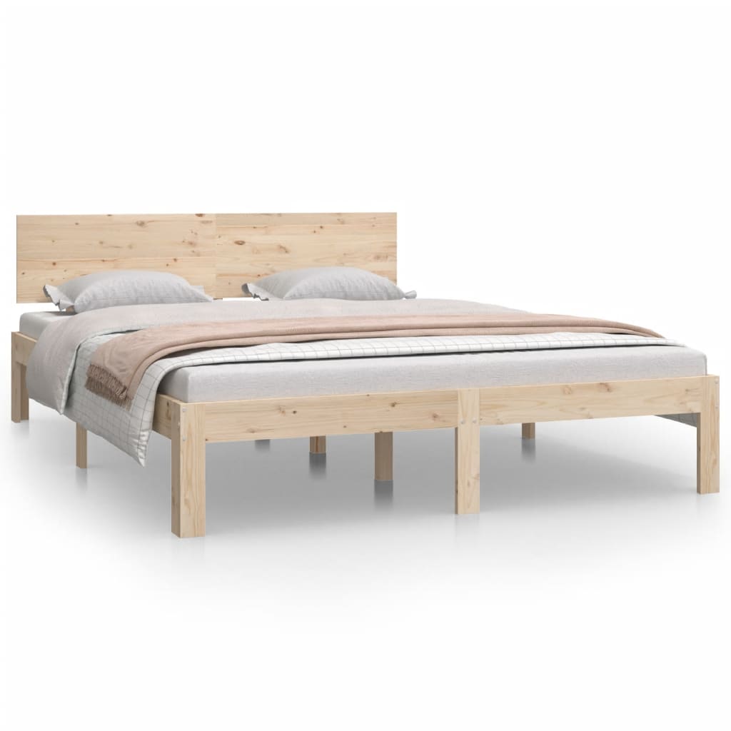 Bedframe Massief Grenenhout 140X200 Cm