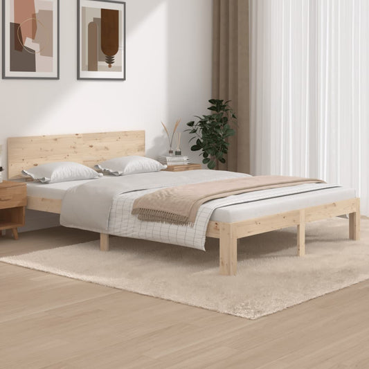 Bedframe Massief Grenenhout 140X200 Cm