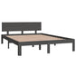 Bedframe Massief Grenenhout Grijs 140X200 Cm