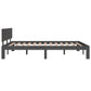 Bedframe Massief Grenenhout Grijs 140X200 Cm