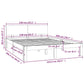 Bedframe Massief Grenenhout Honingbruin 140X200 Cm