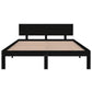 Bedframe Massief Grenenhout Zwart 140X200 Cm