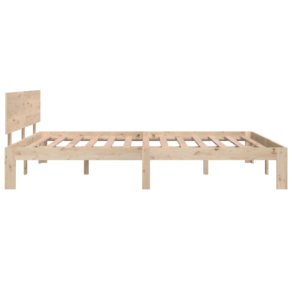 Bedframe Massief Hout 150X200 Cm 5Ft King Size