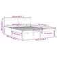 Bedframe Massief Hout 150X200 Cm 5Ft King Size