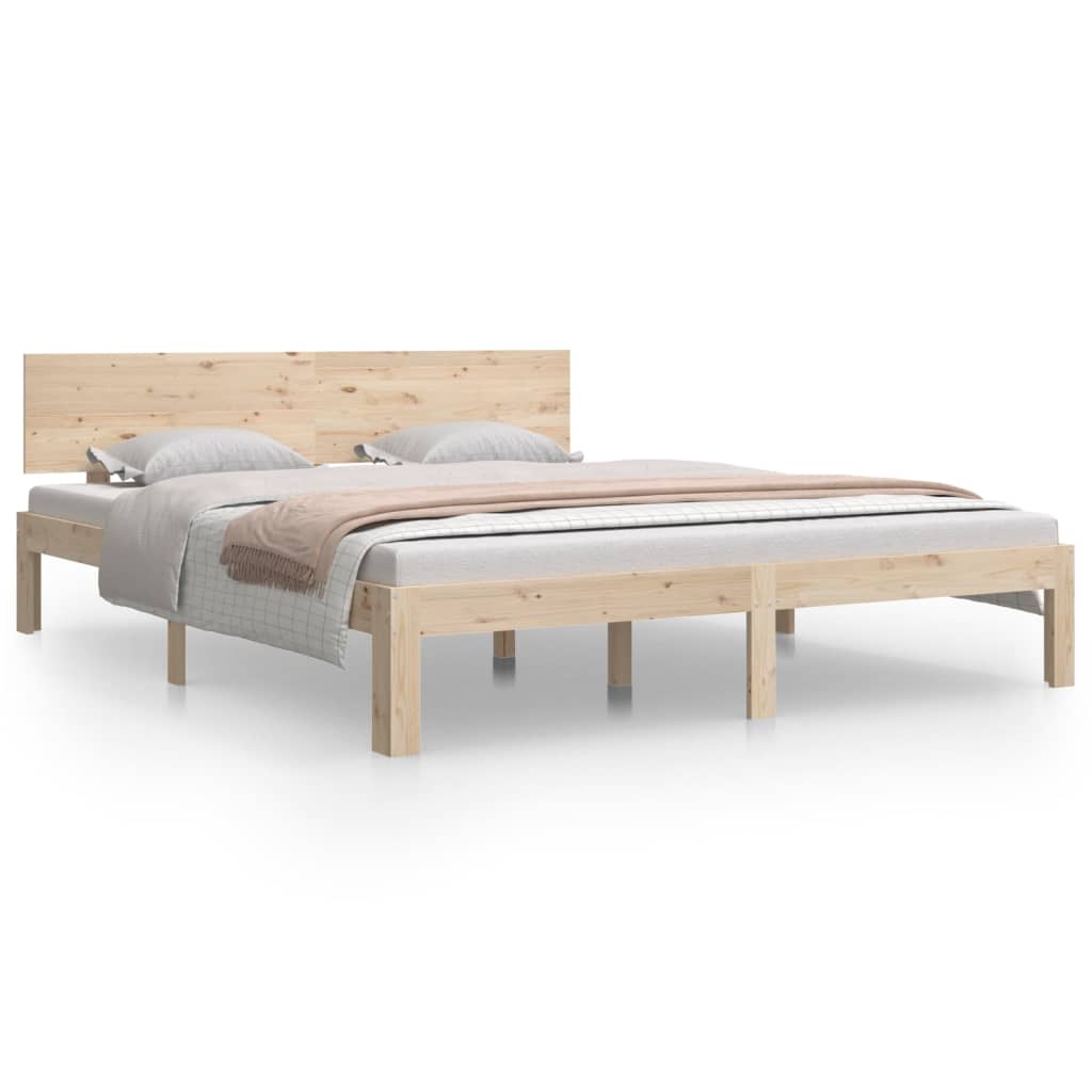 Bedframe Massief Grenenhout 160X200 Cm
