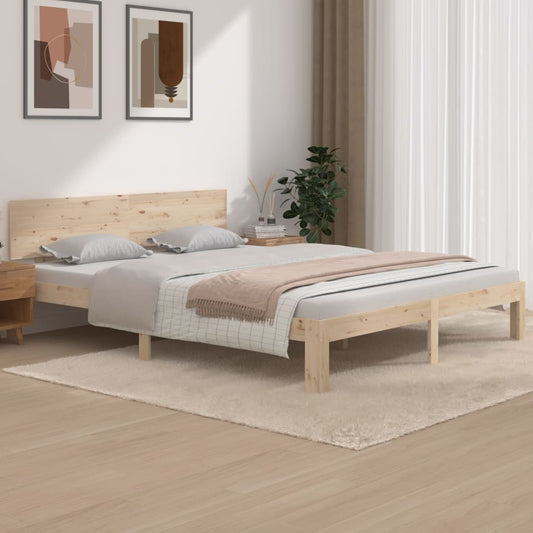 Bedframe Massief Grenenhout 160X200 Cm