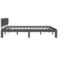 Bedframe Massief Grenenhout Grijs 160X200 Cm