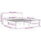 Bedframe Massief Grenenhout Honingbruin 160X200 Cm