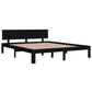 Bedframe Massief Grenenhout Zwart 160X200 Cm