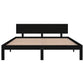 Bedframe Massief Grenenhout Zwart 160X200 Cm
