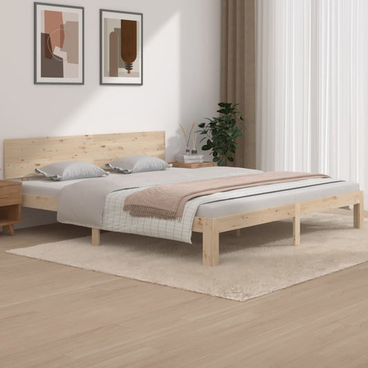 Bedframe Massief Hout 180X200 Cm 6Ft Super King